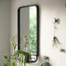 Black Metal Mirror with Shelf | Annie Mo's 