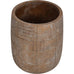 Geometric Circles Pattern Gold Concrete Planter Small 20cm