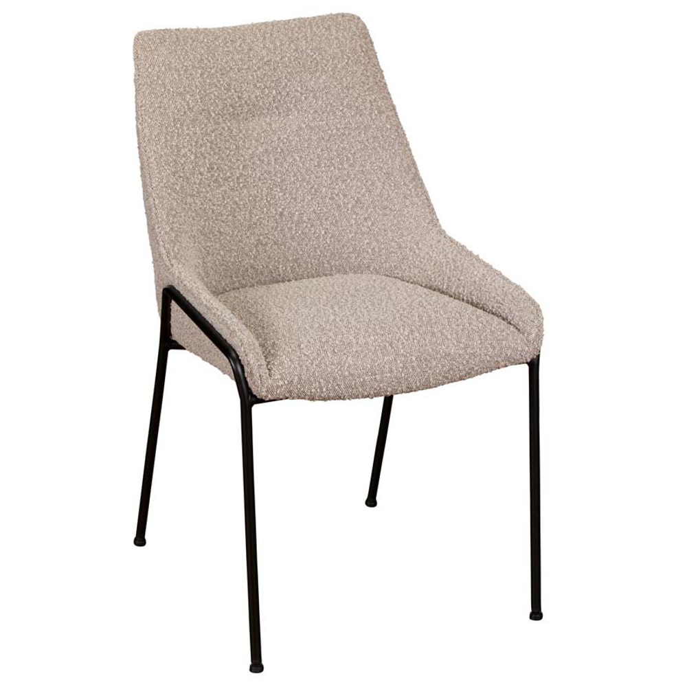 Anna Dining Chair - Grey Boucle | Annie Mo's