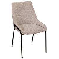 Anna Dining Chair - Grey Boucle | Annie Mo's