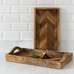 Acacia and Mango Chevron Serving Tray 38cm