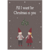 All I Want for Christmas is You Metal Plaque 20cm