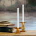 Amber Glass Candle Holders | Annie Mo's