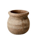 Antiqued Beige Black Terracotta Vase 19cm | Annie Mo's