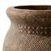 Antiqued Beige Black Terracotta Vase 19cm