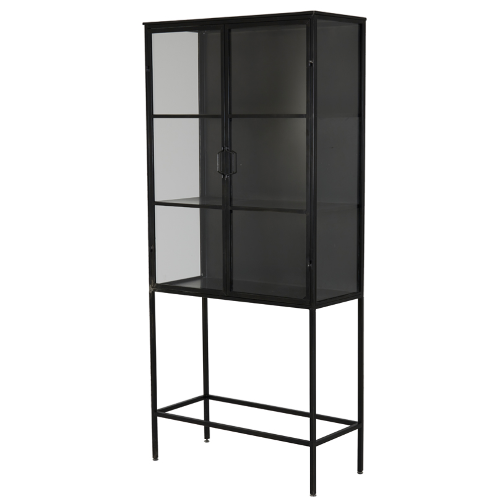 Black glass china cabinet 2025