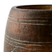 Antiqued Brown Terracotta Vase 14cm