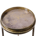 Antiqued Gold Effect Set of Two Side Tables