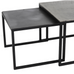 Antiqued Tin and Antiqued Lead Triple Coffee Table 120cm