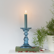 Azure Glass Candle Holder 16cm | Annie Mo's