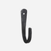 Black Metal Hook Rack with Three Hooks 38cm