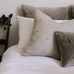 Bee Motif Linen Cushion - Stone Coloured 45cm x 45cm | Annie Mo's