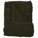 Bee Motif Olive Green Velvet Throw 180cm