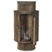 Black Bamboo Curved Lantern 54cms High