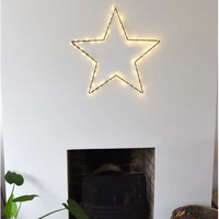 Black LED Battery Operated Starlight 45cm