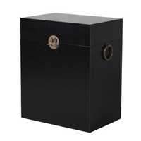 Black Lacquered Bedside Trunk | Annie Mo's