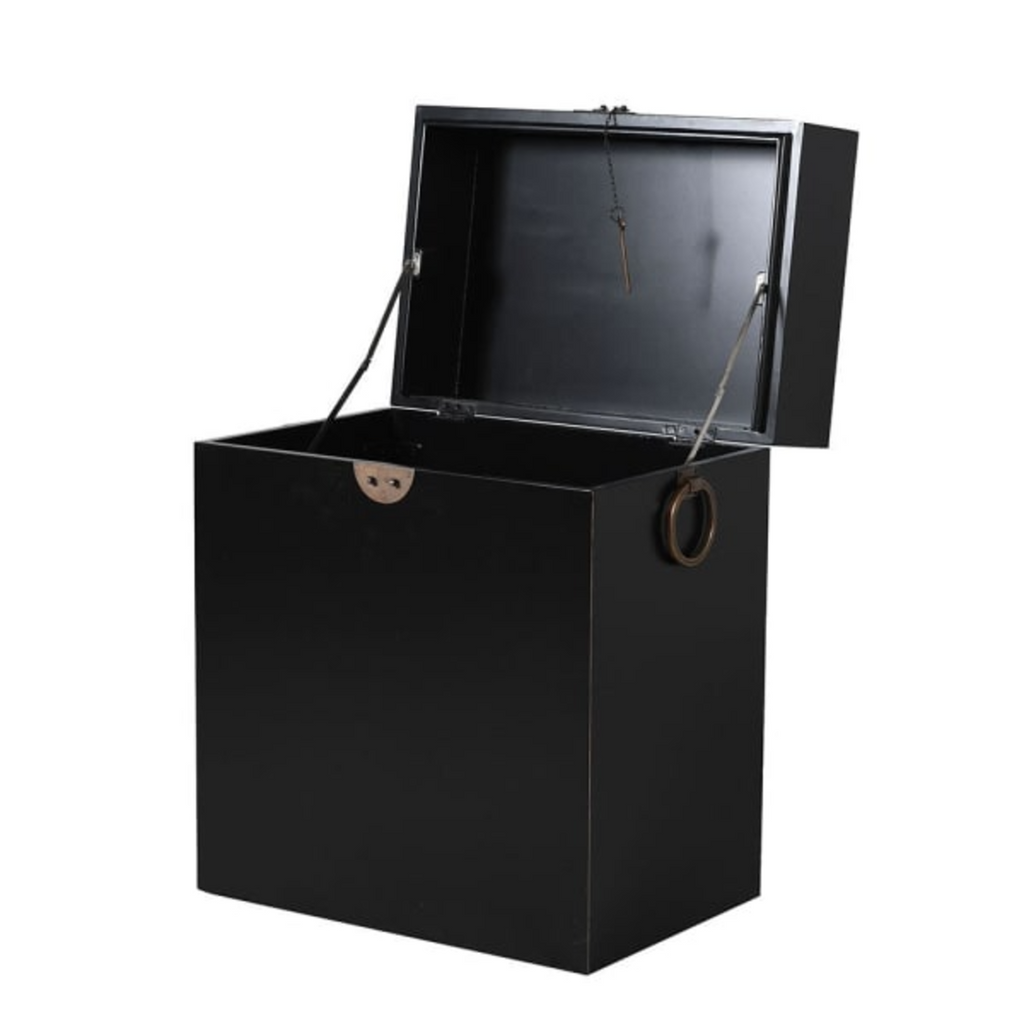 Black wooden hot sale trunk