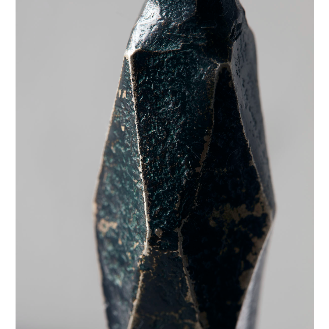 Black Metal Candlestick 20cm