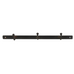 Black Metal Hook Rack with Three Hooks 38cm | Annie Mo's