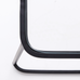 Black Metal and Glass set of Two Nesting Tables 50cm