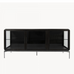 Black Oak Glass Fronted Sideboard 180cm