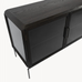 Black Oak Glass Fronted Sideboard 180cm