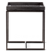 Black Recycled Teak and Iron Side Table 40 x 40cm