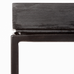 Black Recycled Teak and Iron Side Table 40 x 40cm
