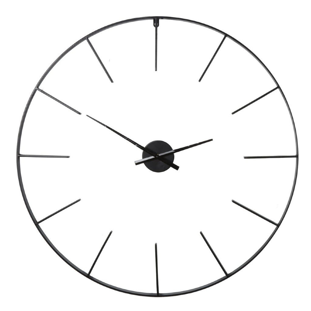 Black Skeleton Wall Clock 80cm Diameter | Annie Mo's