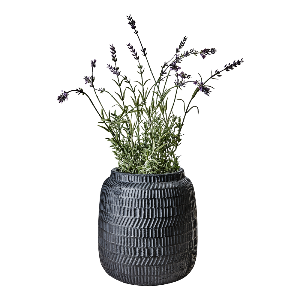 Black Terracotta Planter 22cm | Annie Mo's