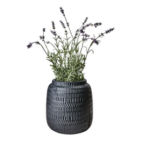 Black Terracotta Planter 22cm | Annie Mo's