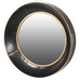 Black and Gold Concave Round Mirror 50cm