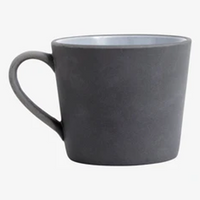 Black and White Stoneware Mug with Handle | Annie Mo's