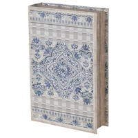 Blue and Grey Pattern Book Box 33cm | Annie Mo's
