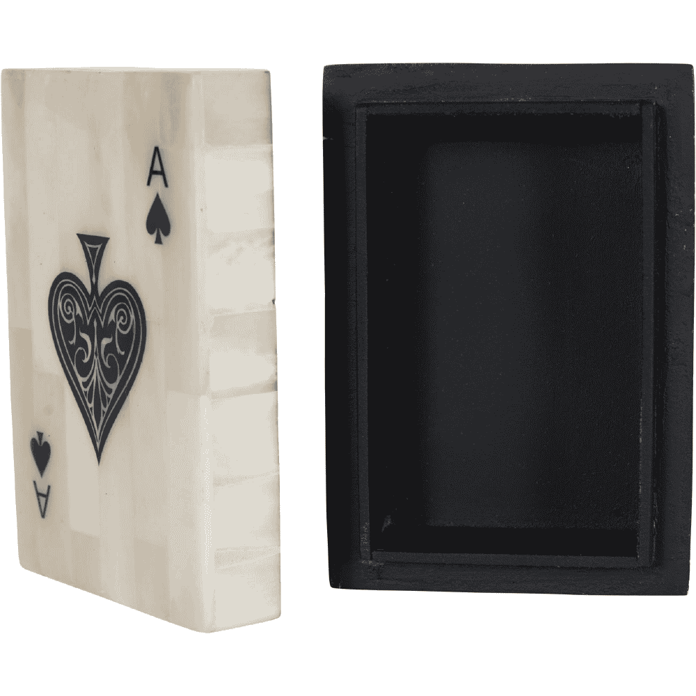 Bone Inlay Card Box 12cm-C