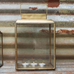 Brass and Glass Storm Lantern - High 30cm | Annie Mo's