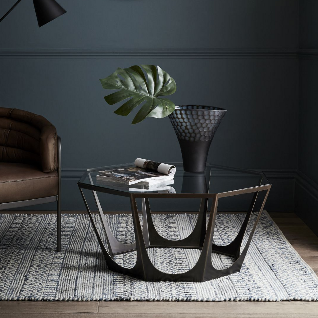 Bronze glass discount top coffee table