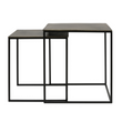 Bronze Metal Square Nesting Tables 50cm | Annie Mo's