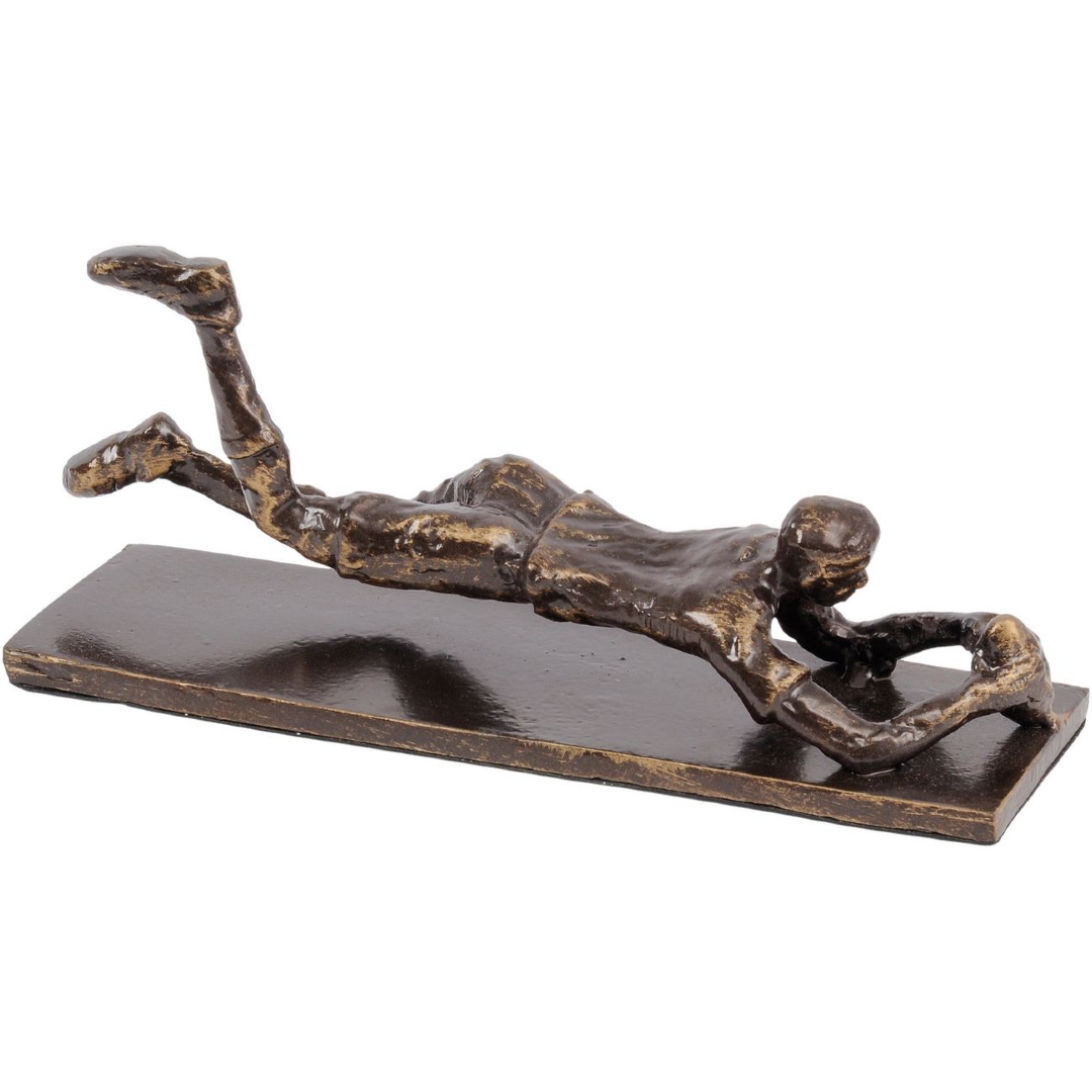 Bronze Rugby Player Try Scorer Sculpture 25cm | Annie Mo's