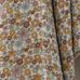Brown Floral Recycled Cotton Fringed Throw 160cm x 130cm