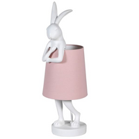 White Rabbit Pink Shade Table Lamp 63cm | Annie Mo's