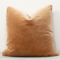 Caramel Toffee Velvet Cushion 50x50cm | Annie Mo's