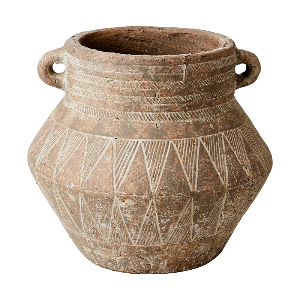 Camille Terracotta Pot in Beige 24cm | Annie Mo's