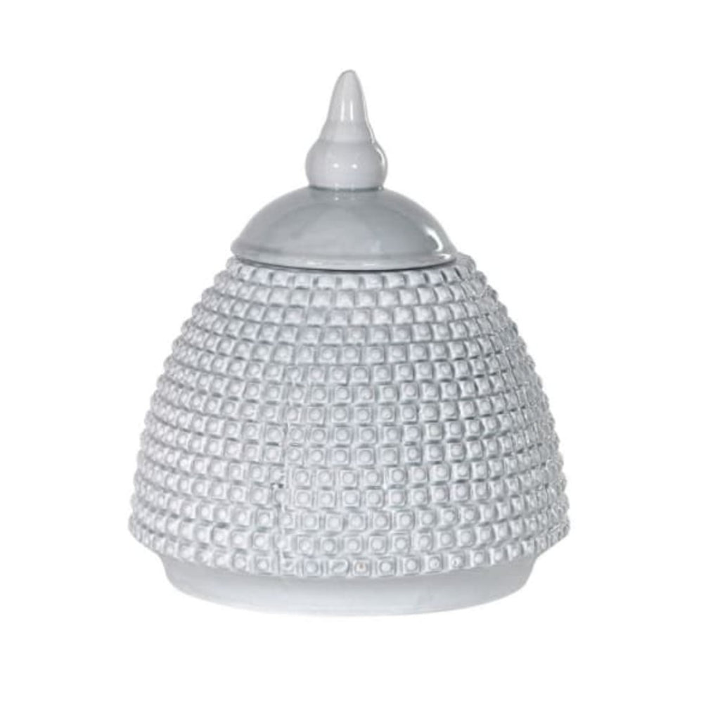 Ceramic Grey Domed Jar 28cm | Annie Mo'sCeramic Grey Green Domed Jar 28cm | Annie Mo's