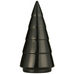 Ceramic Horizontal Grooved Christmas Trees 23cm black