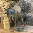 Chinese Inspired Black Rustic Horse 30cm D