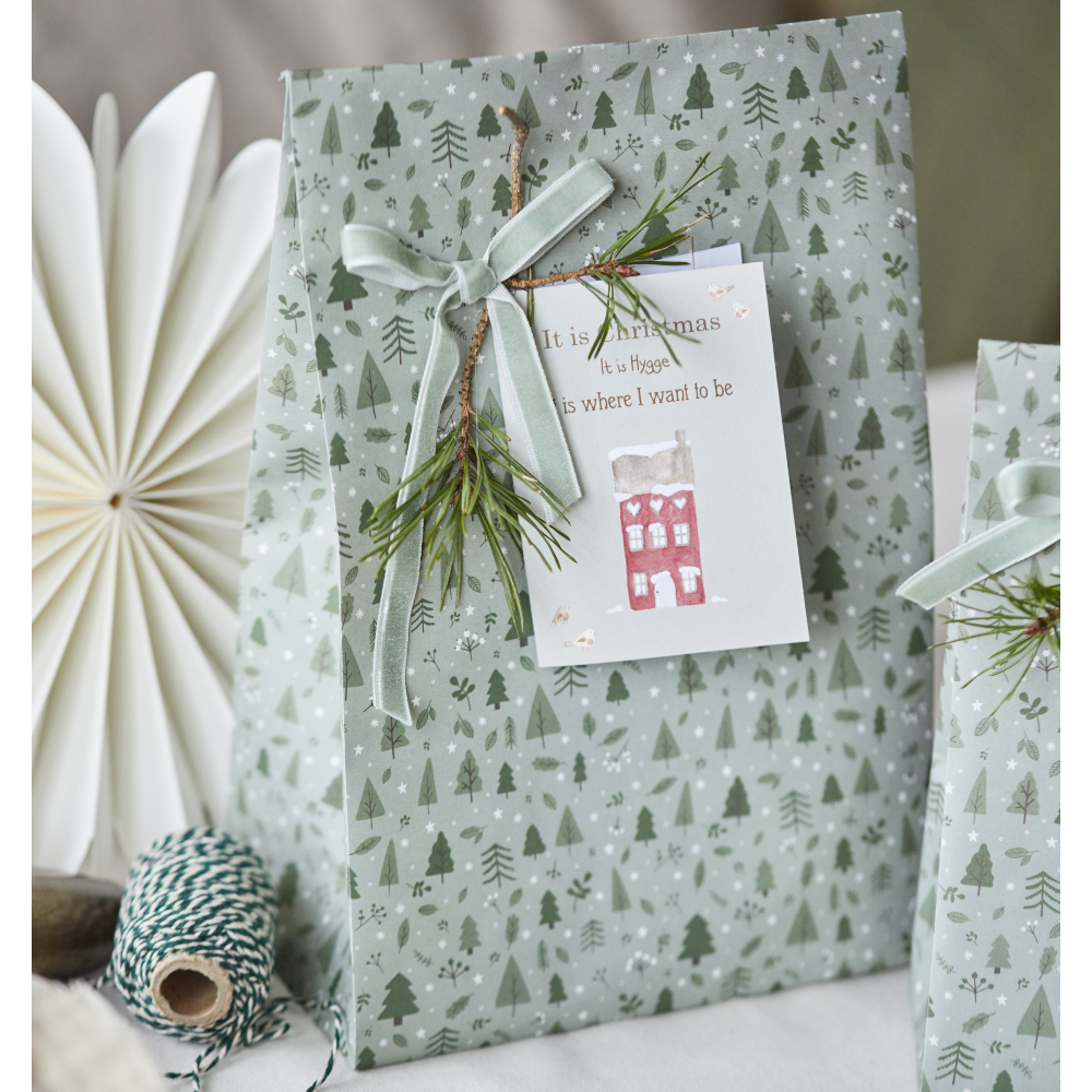 Christmas Forest Paper Gift Bag 28cm | Annie Mo's