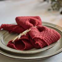 Christmas Red Cotton Napkin 40cm | Annie Mo's