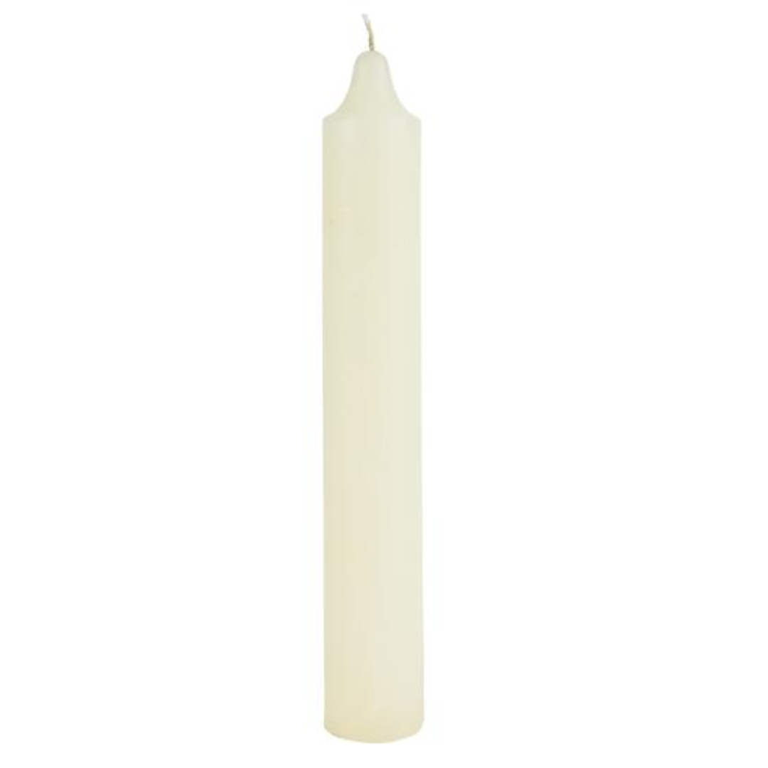 Chunky Rustic Cream Candle 25cm