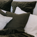Classic Linen Cushion - Olive Green 50cm x 50cm | Annie Mo's